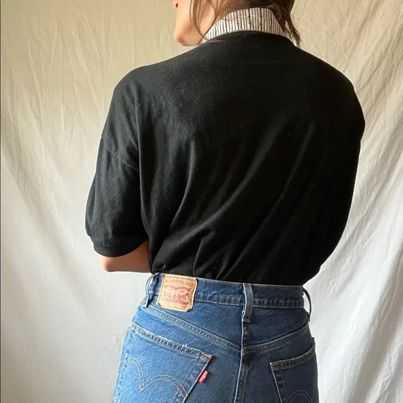 VTG collared Abstract Yacht Club Blouse - Picture 6 of 8